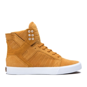 Supra SKYTOP Høye Sneakers Dame Hvite | NO-77646